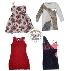 Red Lace & Floral Dress Going Out Edit | VR-419
