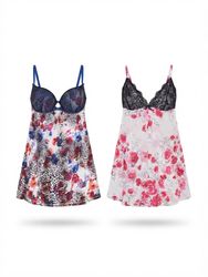 (FV-2376) Y2K Vintage Cami Dress Mix | Floral Lace..