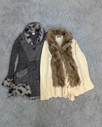 **Y2K Long Knitwear – Retro 2000s Fashion Mix