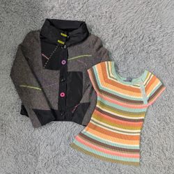 ***Y2K Knitwear 90s Style – Women’s Retro Knit Top..