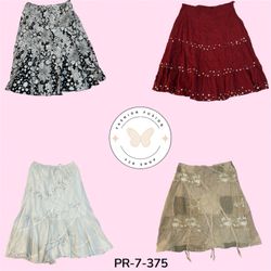 Women’s Vintage Cotton Skirt – Y2K Casual Everyday..