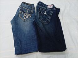 CR10503 Vintage Mix Branded Flare and Straight Jea..