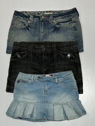 Gonne mini in denim Y2k (1285)
