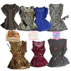 Sleeveless Printed Floral Ruffle Blouses
