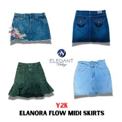 Y2K El;anora Flow Midi Skirts - EV1101
