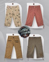 Y2K Cotton Cargo Capri