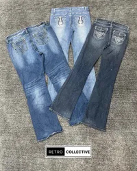 Y2K Embellished Bootcut / Flared Jeans - #270826