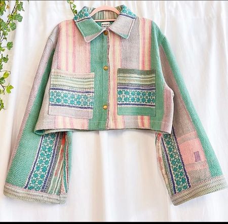 Quilted crop rework jacket