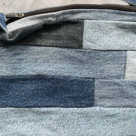 Upcycled Carhartt Multi Denim Small Zip Sling Bag