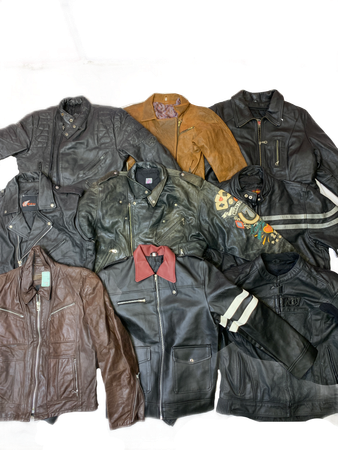 Biker leather jacket