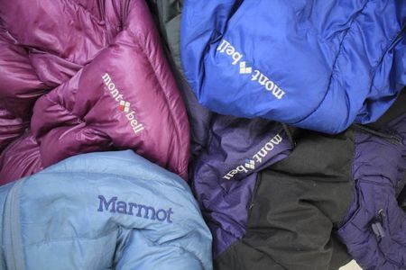 Montbell and marmot puffer jackets - 20 pieces