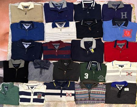 Branded Polo/Tommy Half Zip Sweaters