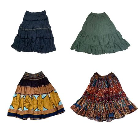 Italian Bale boho fairy core skirts , (RX-035)