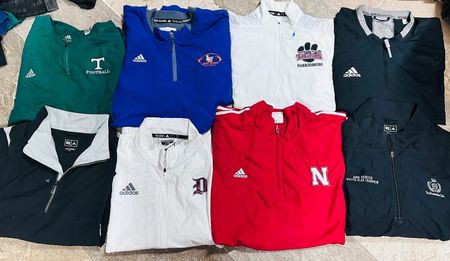 Branded Adidas half zip