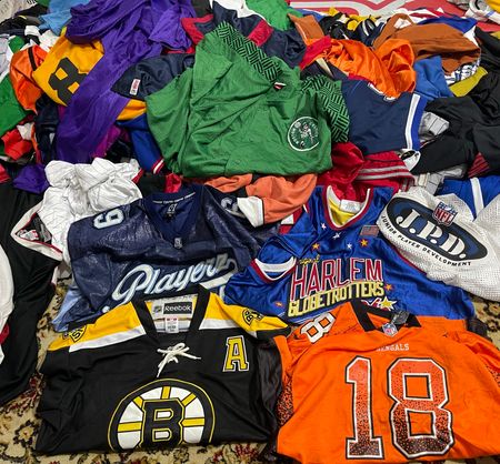 American jersey baseball and basketball teams branded