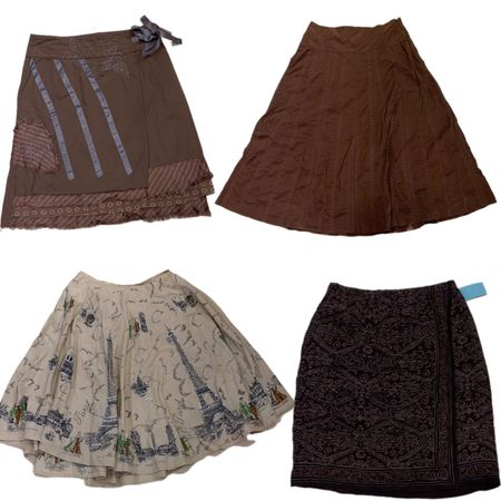 Fall-Earthy Toned Skirts (F-764)
