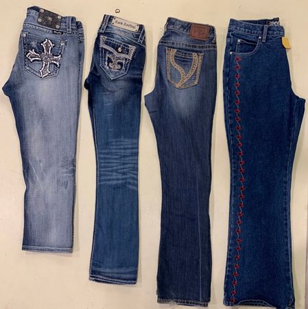 Y2K Statment Denim Jeans ( F-768 )