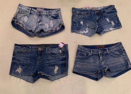 Retro Style Denim Shorts ( F-770 )