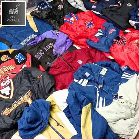 NFL - NBA - NHA- STARTER - LIGHT & HEAVY JACKETS - 32 PCS