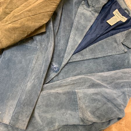 Italian Bale Y2K Structured Suede Blazer Jackets (#16)