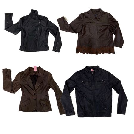 Branded Leather Jacket ( F-802 )