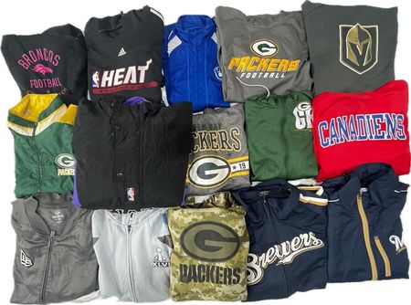 Nba/Nfl/Nhl Jackets & Sweatshirts - 30 Pcs