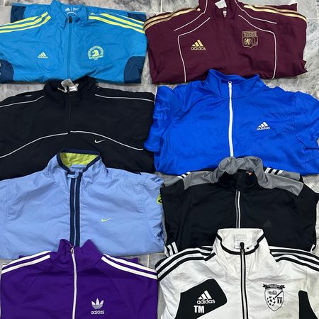 Branded Nike adidas windbreaker jackets
