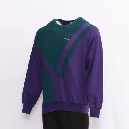 CR262 Sweatshirt unisexe retravaillé avec insert contrasté fabriqué à partir de sweatshirt de marque