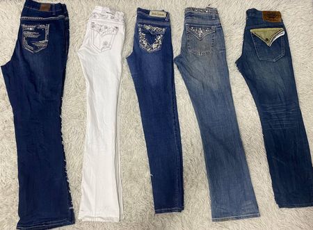 Y2K Classic Flare / Straight Jeans - 13 Pcs