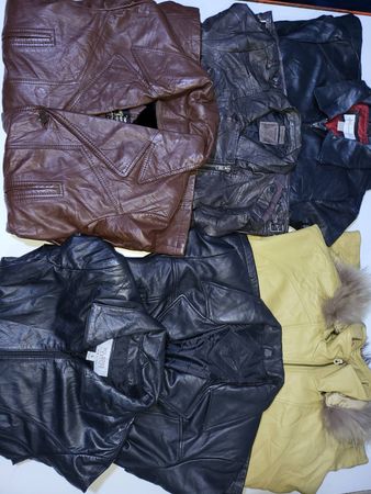 Y2k Woman's Leather Jackets 6 Pcs