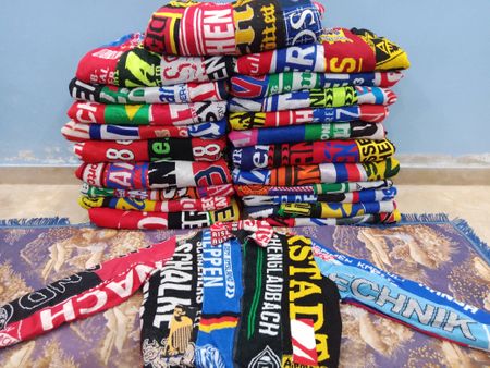 Rework football scarf jacket 25 pieces