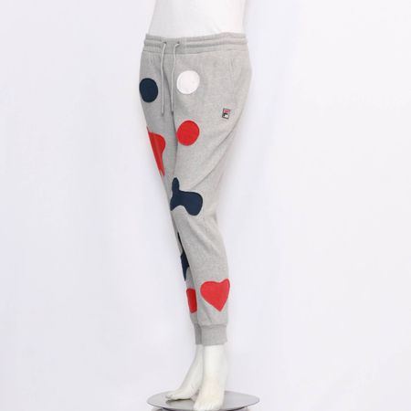 TK1124 Unisex Reworked Branded Trouser with Contrast Color Patch - Made Using Branded Trouser