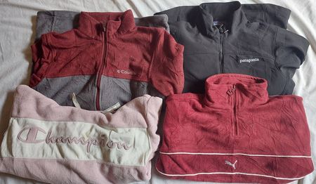 *Branded Russell and Patagonia Fleece*