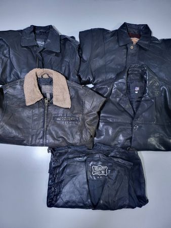 Men Leather  Jackets 5 Pcs