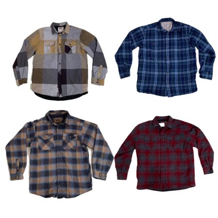 Flannel Shirt Jackets (F-858)