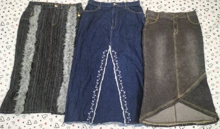 HD Ladies Y2K Maxi Denim Skirt - 50 pcs