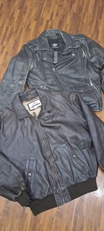 Vintage motorbike leather jackets