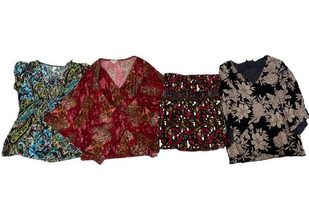 Y2k Floral Blooming Blouses Mixed - 12 Pcs