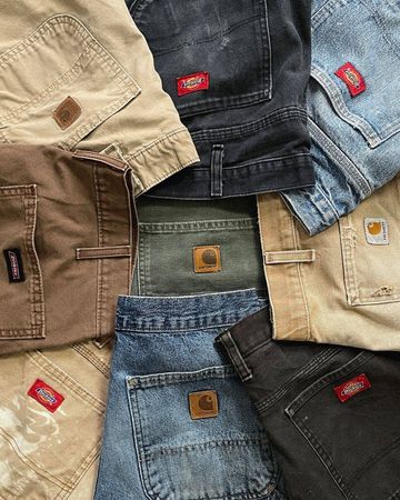 Calças Carhartt e Dickies