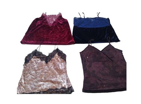Beautiful Fancy Velvet Y2K Camisole Top