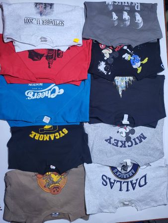 Vintage Printed Sweatshirts 10 Pcs
