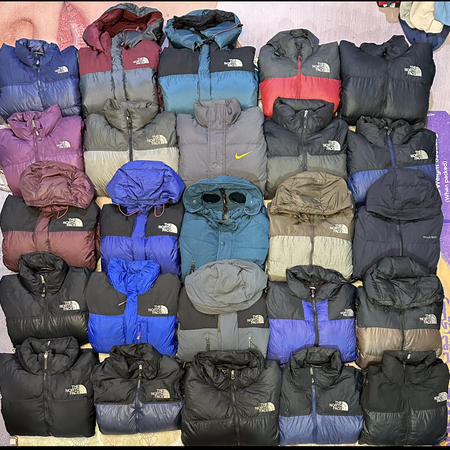 Vintage branded puffers jackets 23 piece
