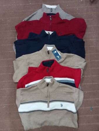 US POLO 1/4 ZIP SWEATERS 50 pieces
