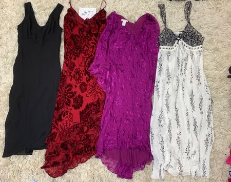 Y2K Italian Bale Patterned Midi Dresses (#77)