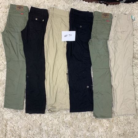 Y2K Low Waist Flare Cargo Pants (#79)