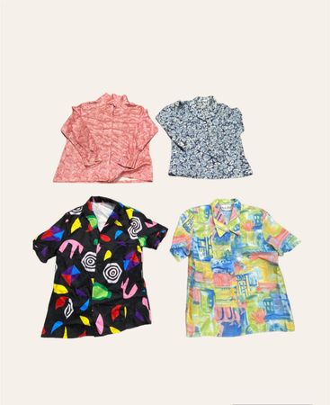 9pcs Grade A Women’s Button-Up Shirts