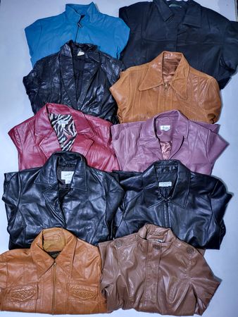 Y2K Leather Jackets 10 Pcs