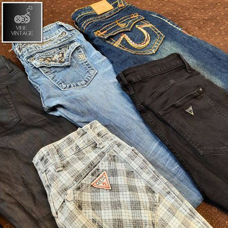 Y2K MIXED BRANDED LADIES JEANS - 20 PCS