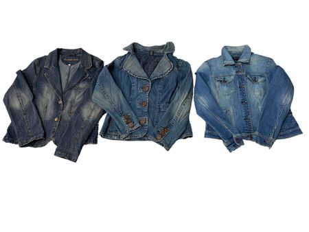 European Y2k Unique Denim Jackets Mixed - 11 Pcs