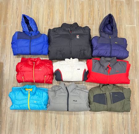 Branded Fila Puffer Jackets - 15 Pieces